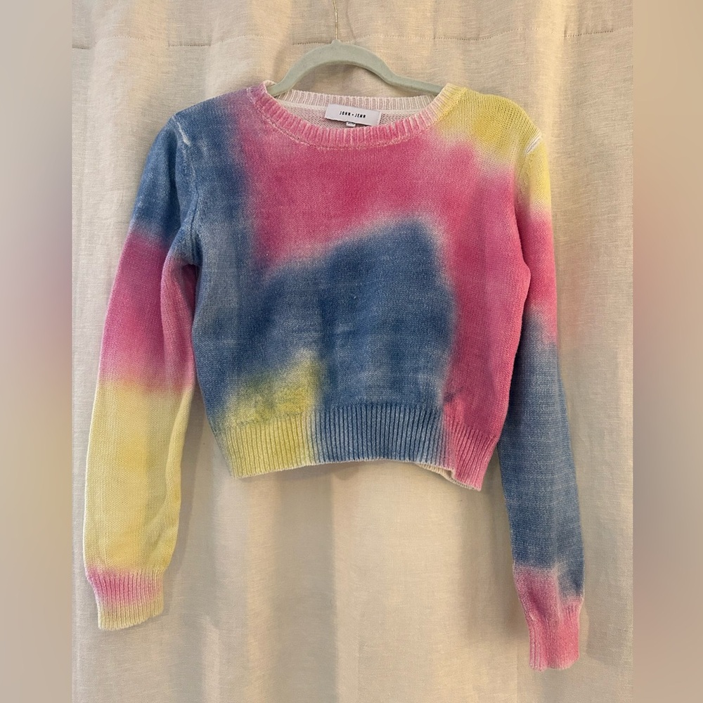 REVOLVE John + Jenn Vibrant Tie-Dye Crew Neck Sweater